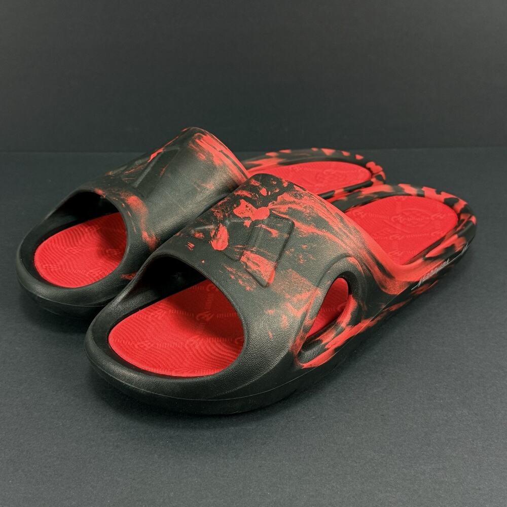 adidas Mahomes Adicane Slides Men’s Size 10 Black Red JH6548 New No Box